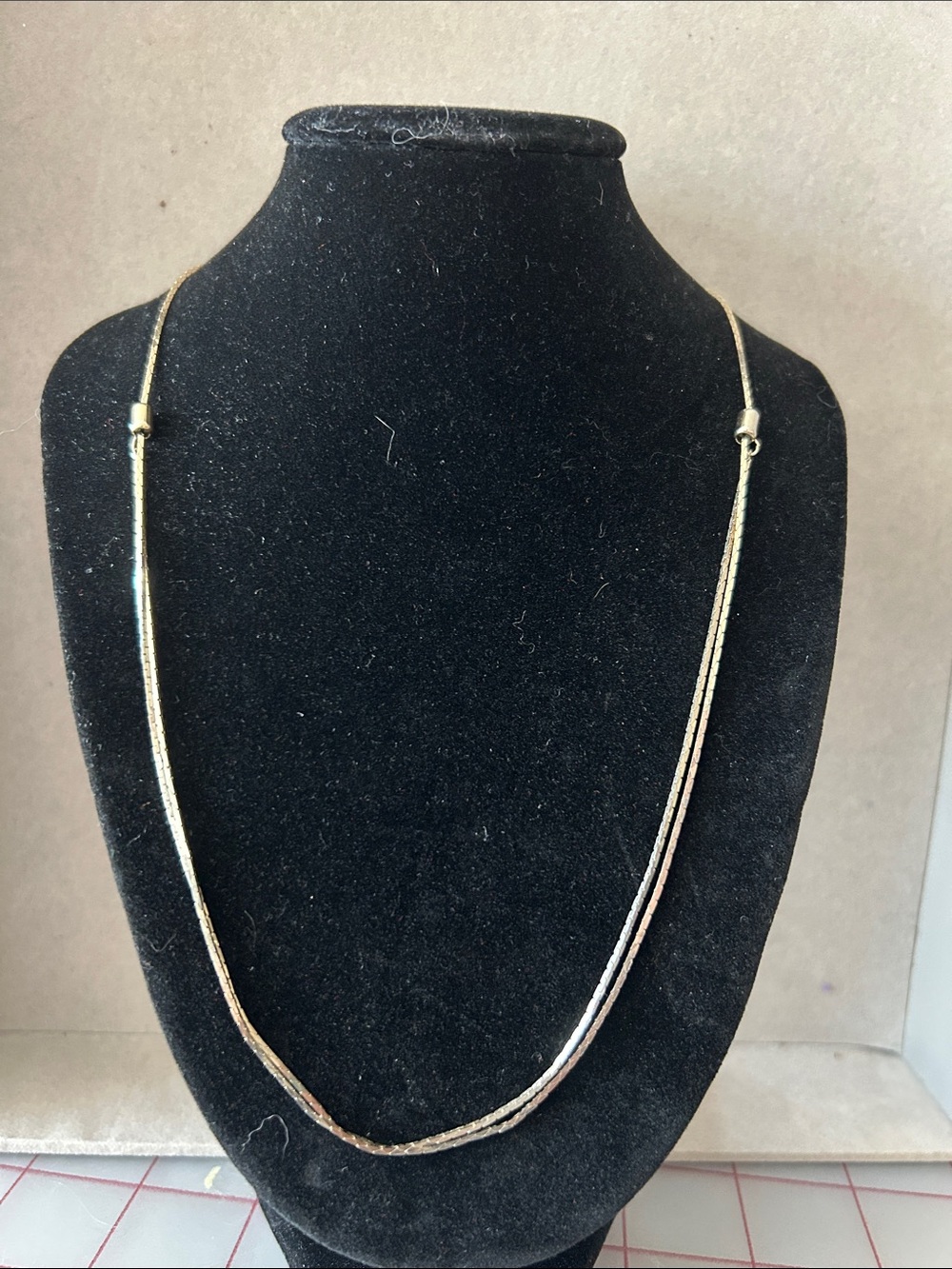 Vintage Elegant Gold-Tone Adjustable Double Strand Necklace - Women's Jewelry